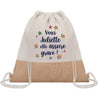 Sac Fête des Mères Mamie Famille Idée Cadeau anniversaire Noël Travail Boulot Métier Départ Retraite Collègue Femme cabas shopping plage