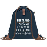 sac a dos homme bleu coton recycle avec pochette idee cadeau utile pour collegue papa ou ami cadeau homme noel anniversaire secret santa ou depart a la retraite sac durable pratique et robuste design sobre et elegant