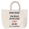 Sac Fête des Mères Mamie Famille Idée Cadeau anniversaire Noël Travail Boulot Métier Départ Retraite Collègue Femme cabas shopping plage