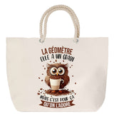 Sac Fête des Mères Mamie Famille Idée Cadeau anniversaire Noël Travail Boulot Métier Départ Retraite Collègue Femme cabas shopping plage