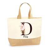 Sac Jute Fête des Mères Fêtes des Pères Mamie Papi Famille Idée Cadeau anniversaire Noël Travail Boulot Métier Départ Retraite Collègue Femme Homme