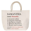 Sac Fête des Mères Mamie Famille Idée Cadeau anniversaire Noël Travail Boulot Métier Départ Retraite Collègue Femme cabas shopping plage