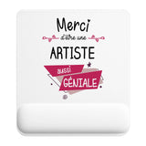 Tapis de souris ergonomique avec repose-poignet, accessoire bureau pour femme et homme, fête des pères, cadeau pas cher, idée cadeau fête des mères, secret santa, départ à la retraite, télétravail et gaming