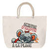 Sac Fête des Mères Mamie Famille Idée Cadeau anniversaire Noël Travail Boulot Métier Départ Retraite Collègue Femme cabas shopping plage