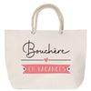 Sac Fête des Mères Mamie Famille Idée Cadeau anniversaire Noël Travail Boulot Métier Départ Retraite Collègue Femme cabas shopping plage