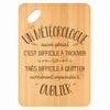 Planche bambou gravée personnalisée homme idée cadeau Fête des Pères apéro 30×20 prénom cuisine plateau fromage anniversaire noel papa papi 
