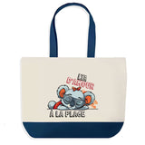Sac de shopping bleu Lya Koala à la Plage