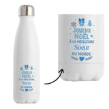 Bouteille Joyeux noël à la meilleure Soeur