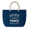 Sac de Plage Bleu avec Anse Corde Certifié meilleur Fiancé