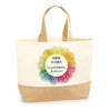 Sac Jute Fête des Mères Fêtes des Pères Mamie Papi Famille Idée Cadeau anniversaire Noël Travail Boulot Métier Départ Retraite Collègue Femme Homme