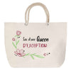 Sac Fête des Mères Mamie Famille Idée Cadeau anniversaire Noël Travail Boulot Métier Départ Retraite Collègue Femme cabas shopping plage