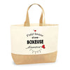 Sac Jute Fête des Mères Fêtes des Pères Mamie Papi Famille Idée Cadeau anniversaire Noël Travail Boulot Métier Départ Retraite Collègue Femme Homme