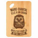 Planche bambou gravée personnalisée femme idée cadeau Fête des Mères apéro 30×20 prénom cuisine plateau fromage anniversaire noel maman mamie