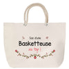 Sac Fête des Mères Mamie Famille Idée Cadeau anniversaire Noël Travail Boulot Métier Départ Retraite Collègue Femme cabas shopping plage