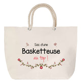 Sac Fête des Mères Mamie Famille Idée Cadeau anniversaire Noël Travail Boulot Métier Départ Retraite Collègue Femme cabas shopping plage