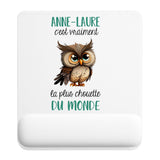 Tapis de souris ergonomique avec repose-poignet, accessoire bureau pour femme et homme, fête des pères, cadeau pas cher, idée cadeau fête des mères, secret santa, départ à la retraite, télétravail et gaming