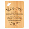 Planche bambou gravée personnalisée homme idée cadeau Fête des Pères apéro 30×20 prénom cuisine plateau fromage anniversaire noel papa papi 