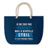 Sac de plage Bleu anse corde Cyril Parfait