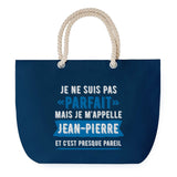Sac de plage Bleu anse corde Jean-Pierre Parfait