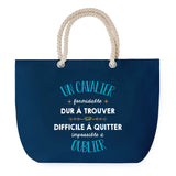 Sac de plage Bleu anse corde Un Cavalier Formidable Homme