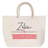 Sac Fête des Mères Mamie Famille Idée Cadeau anniversaire Noël Travail Boulot Métier Départ Retraite Collègue Femme cabas shopping plage