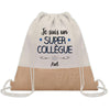 Sac Fête des Pères Papi Papa Cadeau anniversaire Noël Travail Boulot Métier Départ Retraite Collègue Homme cabas shopping plage
