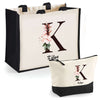 Cabas femme sac plage ou shopping tote bag pochette trousse Idée cadeau original pour anniversaire Noël travail départ retraite collègue famille fete des mères maman mamie