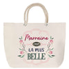 Sac Fête des Mères Mamie Famille Idée Cadeau anniversaire Noël Travail Boulot Métier Départ Retraite Collègue Femme cabas shopping plage
