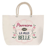 Sac Fête des Mères Mamie Famille Idée Cadeau anniversaire Noël Travail Boulot Métier Départ Retraite Collègue Femme cabas shopping plage