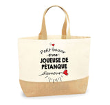 Sac Jute Fête des Mères Fêtes des Pères Mamie Papi Famille Idée Cadeau anniversaire Noël Travail Boulot Métier Départ Retraite Collègue Femme Homme