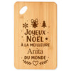 Planche à découper cadeau Noël famille amis papa maman mamie papi, idée cadeau apéro et cuisine, Secret Santa