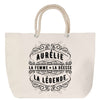 Sac Fête des Mères Mamie Famille Idée Cadeau anniversaire Noël Travail Boulot Métier Départ Retraite Collègue Femme cabas shopping plage
