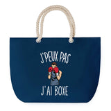 Sac de plage Bleu anse corde J'peux Pas Boxe