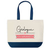 Sac de shopping bleu Géologue en Vacances