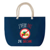 Sac de plage Bleu anse corde J'peux Pas Sèche