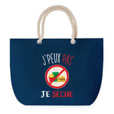 Sac de plage Bleu anse corde J'peux Pas Sèche