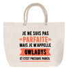 Sac Fête des Mères Mamie Famille Idée Cadeau anniversaire Noël Travail Boulot Métier Départ Retraite Collègue Femme cabas shopping plage