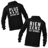 Sweat à capuche Couple Plus Rien n'a de Sens Quand on est Séparés - Planetee
