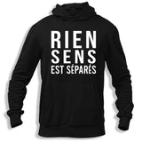 Sweat à capuche Couple Plus Rien n'a de Sens Quand on est Séparés - Planetee