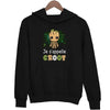 Sweat à capuche Je s'appelle Groot - Planetee