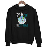 Sweat à capuche J'peux pas j'ai cerf-volant - Planetee