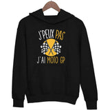 Sweat à capuche J'peux pas j'ai Moto GP moto - Planetee