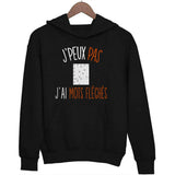 Sweat à capuche J'peux pas j'ai mots fléchés - Planetee