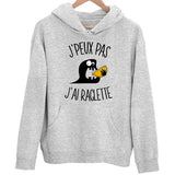 Sweat à Capuche J'peux pas j'ai Raclette - Planetee