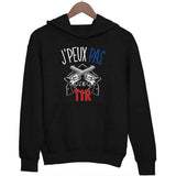 Sweat à capuche J'peux pas j'ai tir - Planetee
