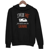 Sweat à capuche J'peux pas j'me barre avec ma caravane - Planetee