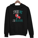 Sweat à capuche J'peux pas j'suis mère au foyer - Planetee