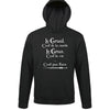 Sweat à capuche Karadoc Gras Graal Citation Kaamelott - Planetee