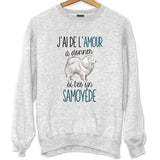 Sweat Samoyède Amour - Planetee