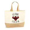 Sac Jute Fête des Mères Fêtes des Pères Mamie Papi Famille Idée Cadeau anniversaire Noël Travail Boulot Métier Départ Retraite Collègue Femme Homme